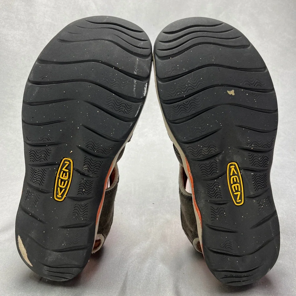 Keen Whisper Mens Brown Leather Waterproof Sport Hiking Sandals Size 12 Outdoor